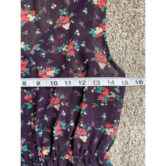 Forever 21 floral blouse sleeveless size medium - Picture 6 of 7